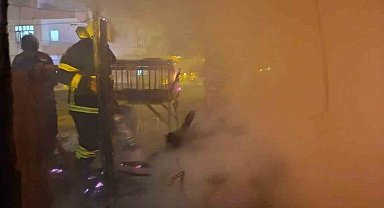 Besni'de çatı yangını korkuttu