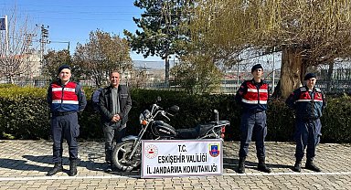 Beylikova'da çalışan motosiklet aynı gün il merkezinde ele geçirildi