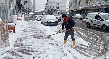 Beyşehir'de kar sevinci