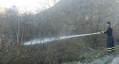 Bilecik'te arazi yangını kısa sürede söndürüldü