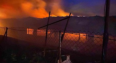 Bilecik'te tavuk çiftliğinde korkutan yangın