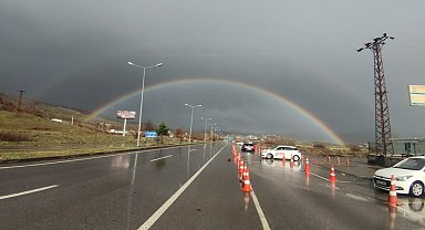 Bingöl'de gökkuşağı mest etti