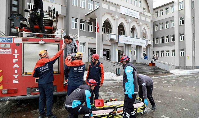 Bingöl'de öğrencilere deprem ve yangın tatbikatı