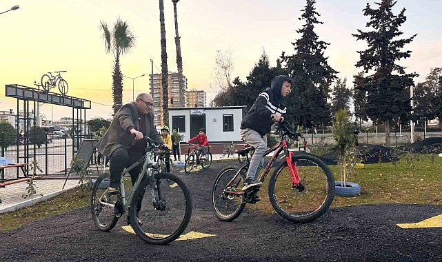 Bisikletlilere özel adrenalin ve eğlence parkuru kuruldu