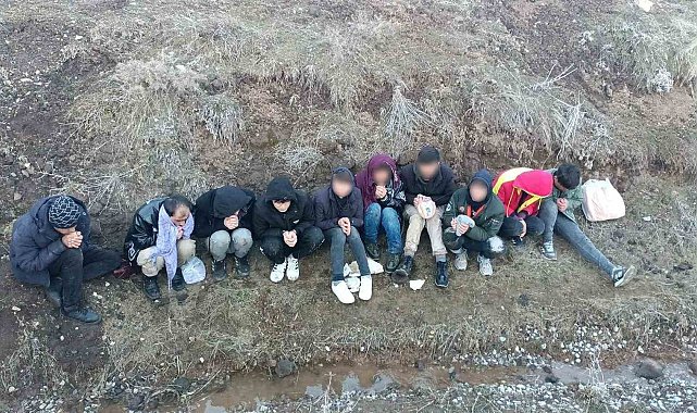 Bitlis'te 10 düzensiz göçmen yakalandı