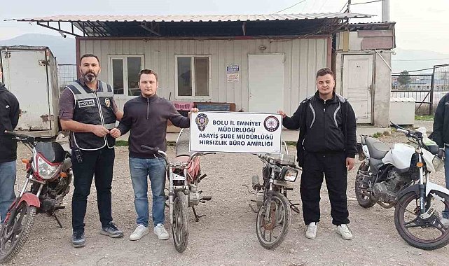 Bolu'da motosiklet hırsızlığı şüphelileri kıskıvrak yakalandı