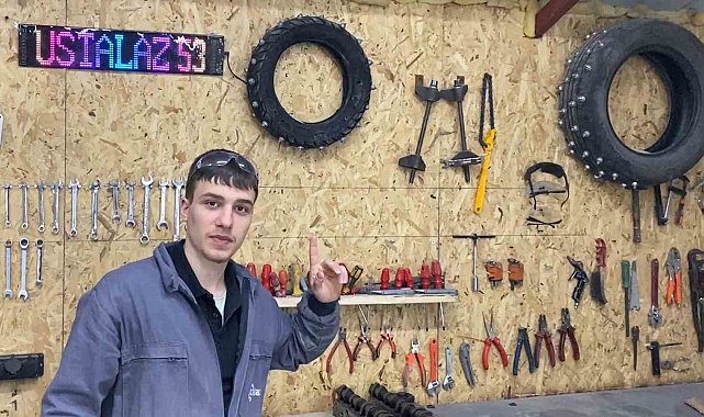 Böyle olur Rizeli'nin kar motosikleti