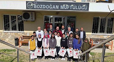 Bozdoğan'da dereceye giren öğrenciler ödüllendirildi