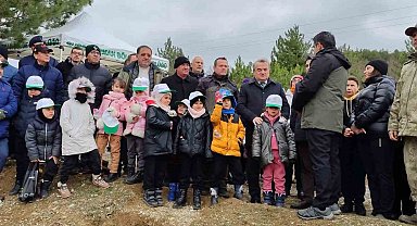 Bozüyük'te 21 Mart Dünya Ormancılık Günü'nde bin adet fidan toprakla buluştu