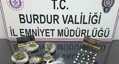 Burdur'da durdurulan araçtan uyuşturucu çıktı, 1 kişi tutuklandı