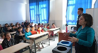 Burhaniye'de öğrencilere çevre eğitimleri sürüyor