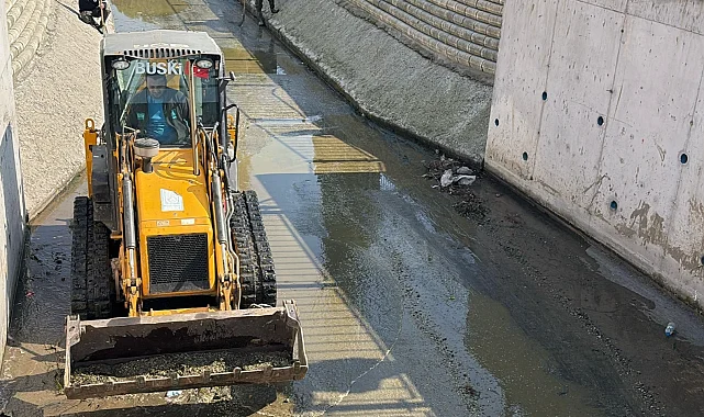 Bursa Gemlik Çarşı Deresi'nde temizlik çalışması