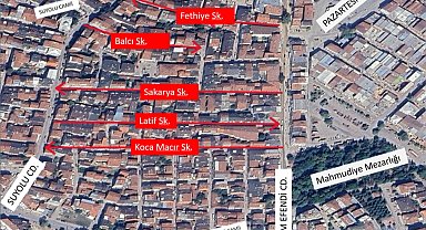 Bursa İnegöl'de iki mahallede tek yön uygulaması