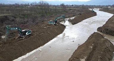 Bursa İnegöl'de sel baskınlarına karşı çalışma sürüyor