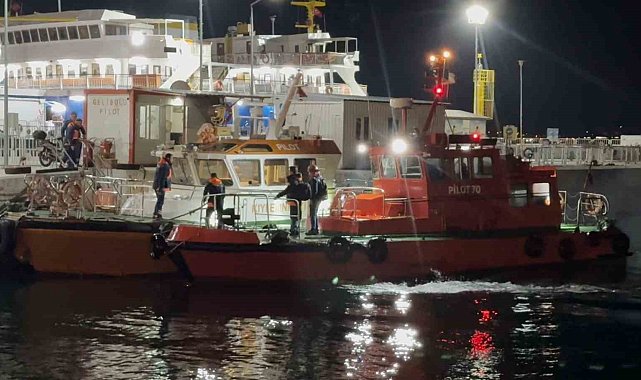 Çanakkale Boğazı'nda tankere çıkarken denize düşen kılavuz kaptan kurtarıldı