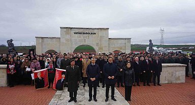 Çanakkale Zaferi'nin 110. yılı dolayısıyla tören düzenlendi