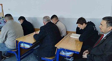 Çifteler'de öğrencilerin Kur'an-ı Kerim mukabelesi