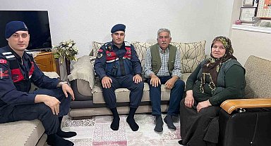 Çine'de jandarma ekipleri şehit ailelerini unutmadı
