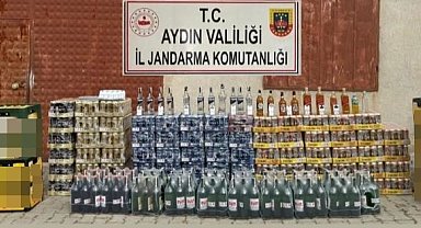 Çine'de sahte içki operasyonu
