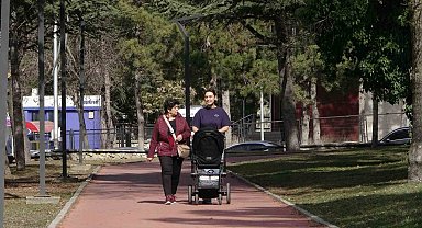 Çorum bahar havasına girdi, sıcaklık 19 dereceye yükseldi