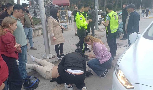 Çorum'da otomobil ile motosiklet çarpıştı: 1 yaralı