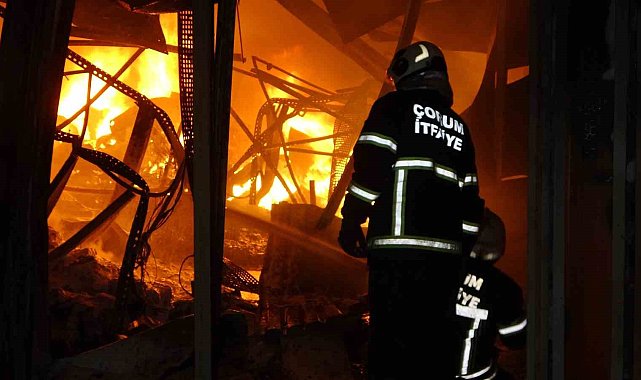 Çorum'daki fabrika yangını kontrol altına alındı