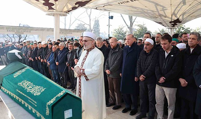 Cumhurbaşkanı Erdoğan, Kasım Yağcıoğlu'nın cenaze törenine katıldı