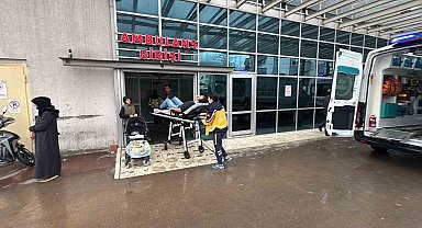 Dengesini kaybeden işçi 3 metreden düşerek yaralandı
