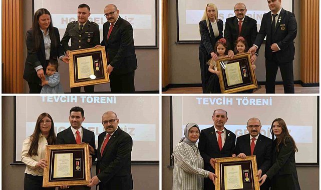 Devlet iftihar madalyaları 8 şehit yakını ve gazilere verildi