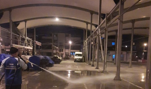 Didim Belediyesi'nden semt pazarlarında hijyen seferberliği