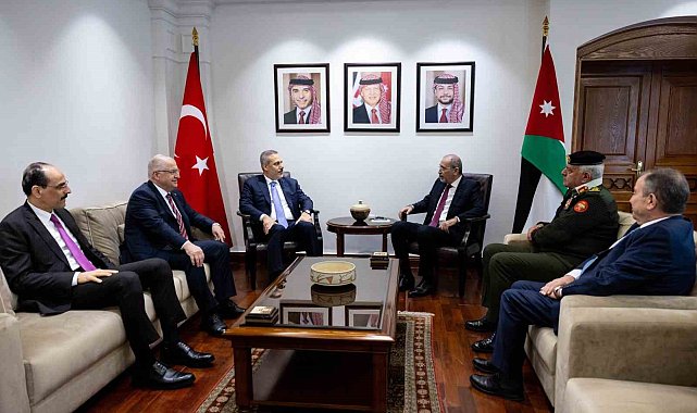Dışişleri Bakanı Fidan, Ürdünlü mevkidaşı Safadi ile bir araya geldi