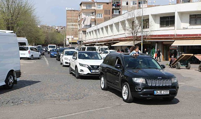 Diyarbakır'da bayram trafiği