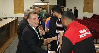 Doğan, personelleriyle bayramlaştı