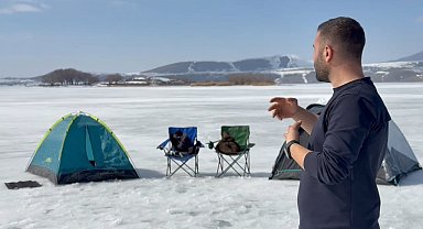 Donan Nazik Gölü'nde kamp keyfi
