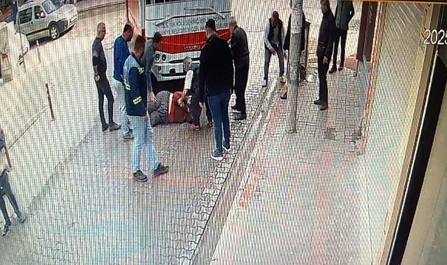 Dönüş yapan özel halk otobüsünün altında kalan kadın yaralandı