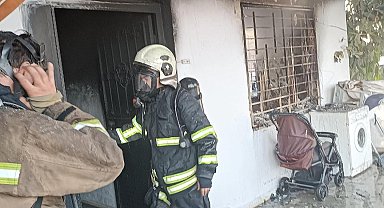 Dörtyol'da yanan ev kullanılmaz hale geldi