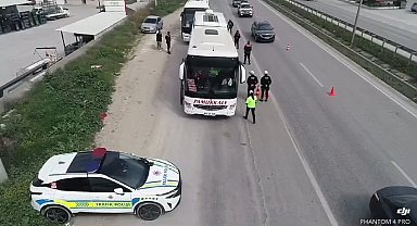 Dron destekli 'Yolun sonu bayram olsun' denetimleri sıklaştı