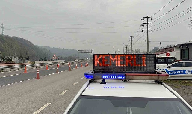 Düzce'den 3 günde 770 bin araç geçti