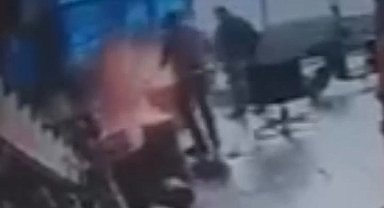 Düzce'de sobaya benzin döktü bir anda parladı