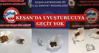 Edirne Keşan'da uyuşturucuya geçit yok
