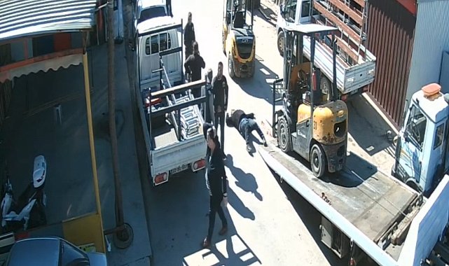Edirne'de forklift kazasında 1 kişi feci şekilde hayatını kaybetti: O anlar kamerada