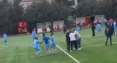 Elazığ'da amatör maçta hakeme tekme tokatlı saldırı