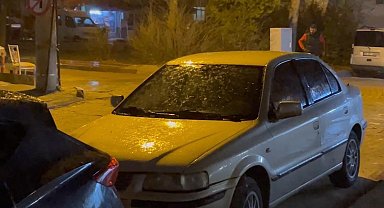 Elazığ'da dolu yağışı etkili oldu