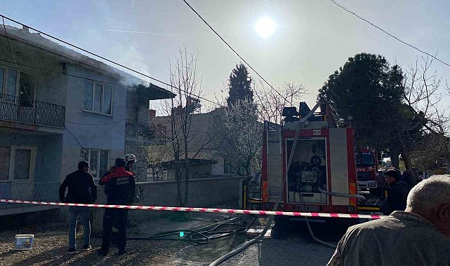 Elektrikli ısıtıcıdan çıkan yangın korkuttu