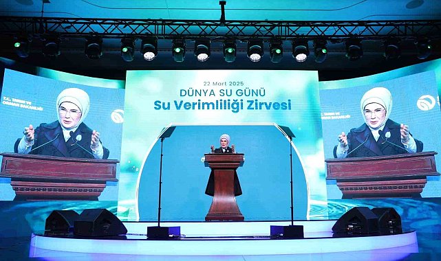 Emine Erdoğan: "Bir damla suda yaşamımız, medeniyetimiz, inancımız, kültürümüz, hülasa tarihimiz gizlidir"
