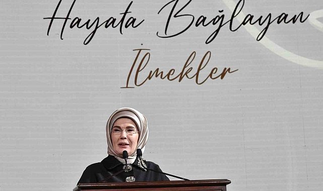 Emine Erdoğan, TİKAD'ın "Hayata Bağlayan İlmekler Projesi" tanıtım programına katıldı
