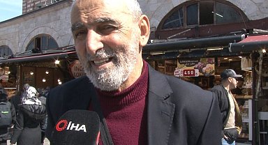 Eminönü'nde bayram öncesi alışveriş yoğunluğu