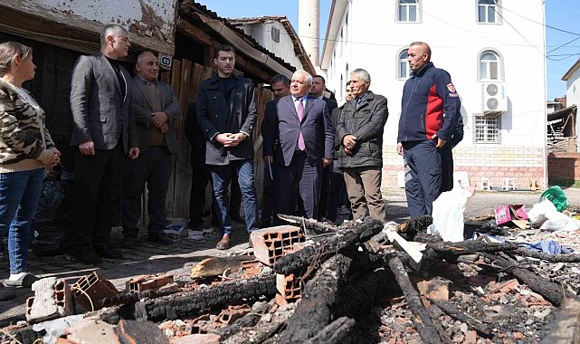 Erbaa Belediyesi yangın mağdurlarına sahip çıktı