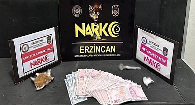 Erzincan'da bir miktar uyuşturucu ele geçirildi