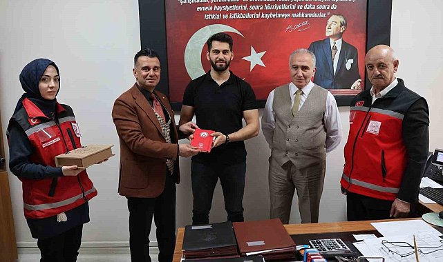 Erzurum'da koruma altındaki gençler görev yaptıkları kurumlarda ziyaret edildi